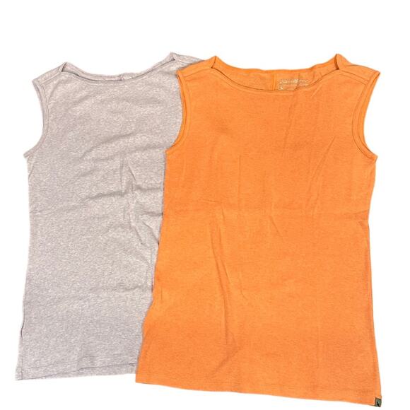 Eddie Bauer Womens Size Medium Tank Top Bundle of 2  Orange & Orchid - Picture 1 of 6
